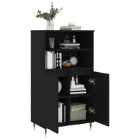 Thumbnail for Highboard Schwarz 60x36x110 cm Holzwerkstoff