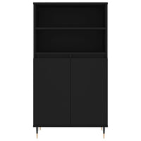 Thumbnail for Highboard Schwarz 60x36x110 cm Holzwerkstoff