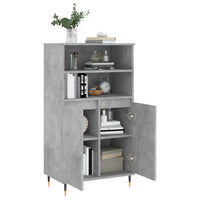 Thumbnail for Highboard Betongrau 60x36x110 cm Holzwerkstoff