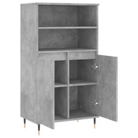 Thumbnail for Highboard Betongrau 60x36x110 cm Holzwerkstoff