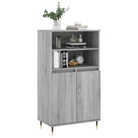 Thumbnail for Highboard Grau Sonoma 60x36x110 cm Holzwerkstoff