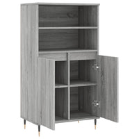 Thumbnail for Highboard Grau Sonoma 60x36x110 cm Holzwerkstoff