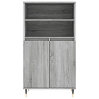 Thumbnail for Highboard Grau Sonoma 60x36x110 cm Holzwerkstoff