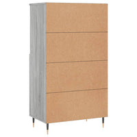 Thumbnail for Highboard Grau Sonoma 60x36x110 cm Holzwerkstoff