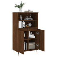 Thumbnail for Highboard Braun Eichen-Optik 60x36x110 cm Holzwerkstoff