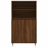 Thumbnail for Highboard Braun Eichen-Optik 60x36x110 cm Holzwerkstoff