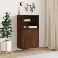 Thumbnail for Highboard Braun Eichen-Optik 60x36x110 cm Holzwerkstoff