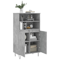 Thumbnail for Highboard Betongrau 60x36x110 cm Holzwerkstoff