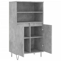 Thumbnail for Highboard Betongrau 60x36x110 cm Holzwerkstoff