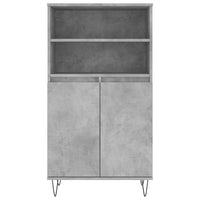 Thumbnail for Highboard Betongrau 60x36x110 cm Holzwerkstoff