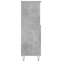Thumbnail for Highboard Betongrau 60x36x110 cm Holzwerkstoff