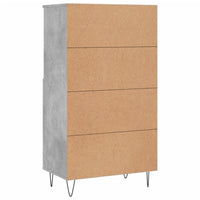 Thumbnail for Highboard Betongrau 60x36x110 cm Holzwerkstoff