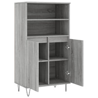 Thumbnail for Highboard Grau Sonoma 60x36x110 cm Holzwerkstoff