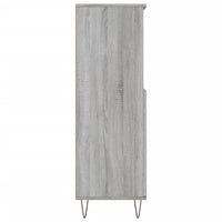 Thumbnail for Highboard Grau Sonoma 60x36x110 cm Holzwerkstoff