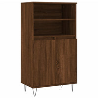Thumbnail for Highboard Braun Eichen-Optik 60x36x110 cm Holzwerkstoff