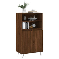 Thumbnail for Highboard Braun Eichen-Optik 60x36x110 cm Holzwerkstoff