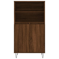 Thumbnail for Highboard Braun Eichen-Optik 60x36x110 cm Holzwerkstoff