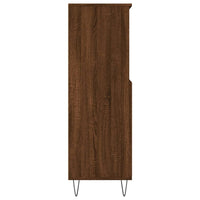 Thumbnail for Highboard Braun Eichen-Optik 60x36x110 cm Holzwerkstoff