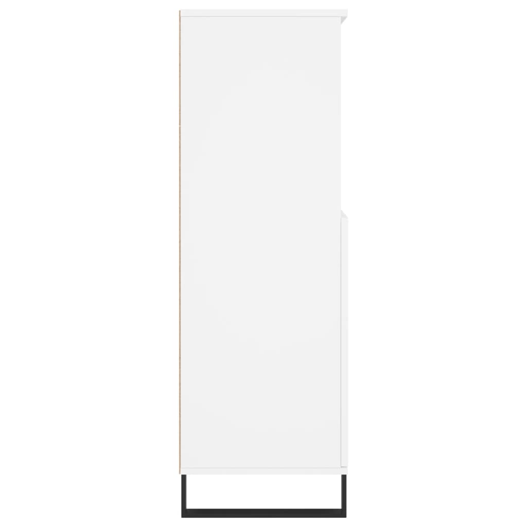 Highboard Weiß 60x36x110 cm Holzwerkstoff