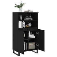 Thumbnail for Highboard Schwarz 60x36x110 cm Holzwerkstoff