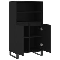 Thumbnail for Highboard Schwarz 60x36x110 cm Holzwerkstoff
