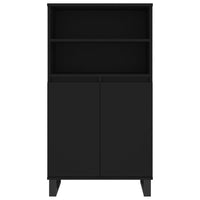 Thumbnail for Highboard Schwarz 60x36x110 cm Holzwerkstoff