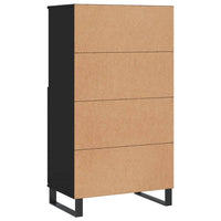 Thumbnail for Highboard Schwarz 60x36x110 cm Holzwerkstoff