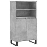 Thumbnail for Highboard Betongrau 60x36x110 cm Holzwerkstoff