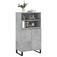 Thumbnail for Highboard Betongrau 60x36x110 cm Holzwerkstoff