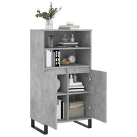 Thumbnail for Highboard Betongrau 60x36x110 cm Holzwerkstoff
