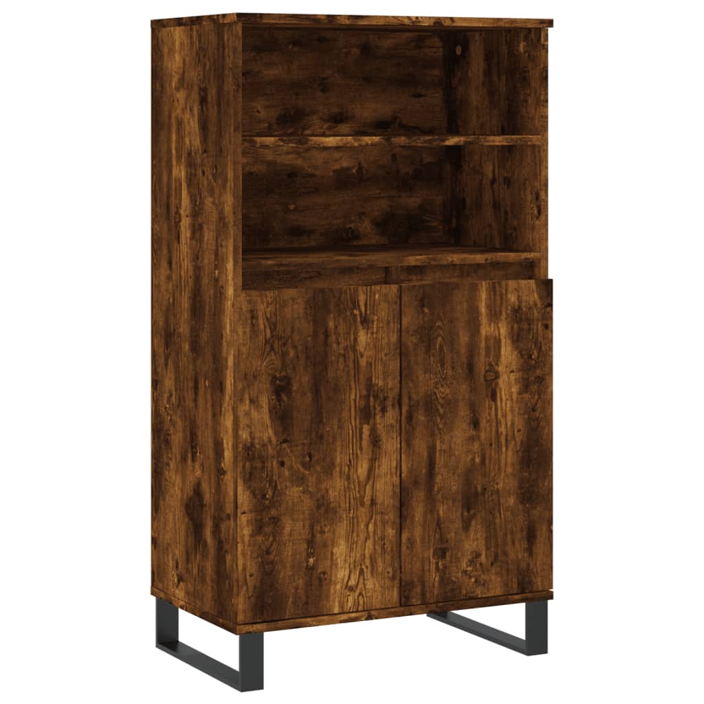 Highboard Räuchereiche 60x36x110 cm Holzwerkstoff