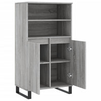 Thumbnail for Highboard Grau Sonoma 60x36x110 cm Holzwerkstoff