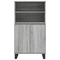 Thumbnail for Highboard Grau Sonoma 60x36x110 cm Holzwerkstoff