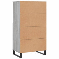 Thumbnail for Highboard Grau Sonoma 60x36x110 cm Holzwerkstoff