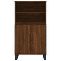 Thumbnail for Highboard Braun Eichen-Optik 60x36x110 cm Holzwerkstoff