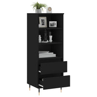 Thumbnail for Highboard Schwarz 40x36x110 cm Holzwerkstoff