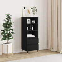 Thumbnail for Highboard Schwarz 40x36x110 cm Holzwerkstoff