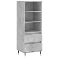 Thumbnail for Highboard Betongrau 40x36x110 cm Holzwerkstoff