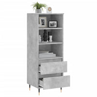 Thumbnail for Highboard Betongrau 40x36x110 cm Holzwerkstoff