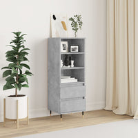 Thumbnail for Highboard Betongrau 40x36x110 cm Holzwerkstoff