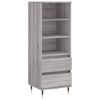 Thumbnail for Highboard Grau Sonoma 40x36x110 cm Holzwerkstoff