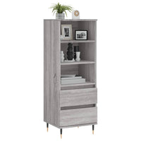 Thumbnail for Highboard Grau Sonoma 40x36x110 cm Holzwerkstoff