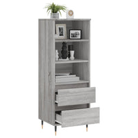 Thumbnail for Highboard Grau Sonoma 40x36x110 cm Holzwerkstoff