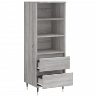 Thumbnail for Highboard Grau Sonoma 40x36x110 cm Holzwerkstoff