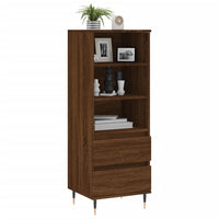 Thumbnail for Highboard Braun Eichen-Optik 40x36x110 cm Holzwerkstoff