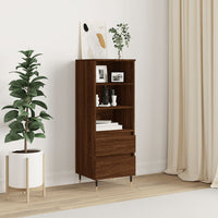 Thumbnail for Highboard Braun Eichen-Optik 40x36x110 cm Holzwerkstoff