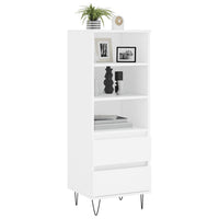 Thumbnail for Highboard Weiß 40x36x110 cm Holzwerkstoff