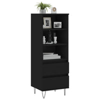 Thumbnail for Highboard Schwarz 40x36x110 cm Holzwerkstoff