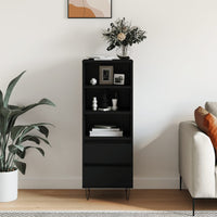 Thumbnail for Highboard Schwarz 40x36x110 cm Holzwerkstoff