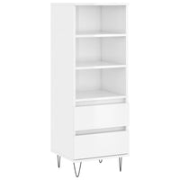 Thumbnail for Highboard Hochglanz-Weiß 40x36x110 cm Holzwerkstoff